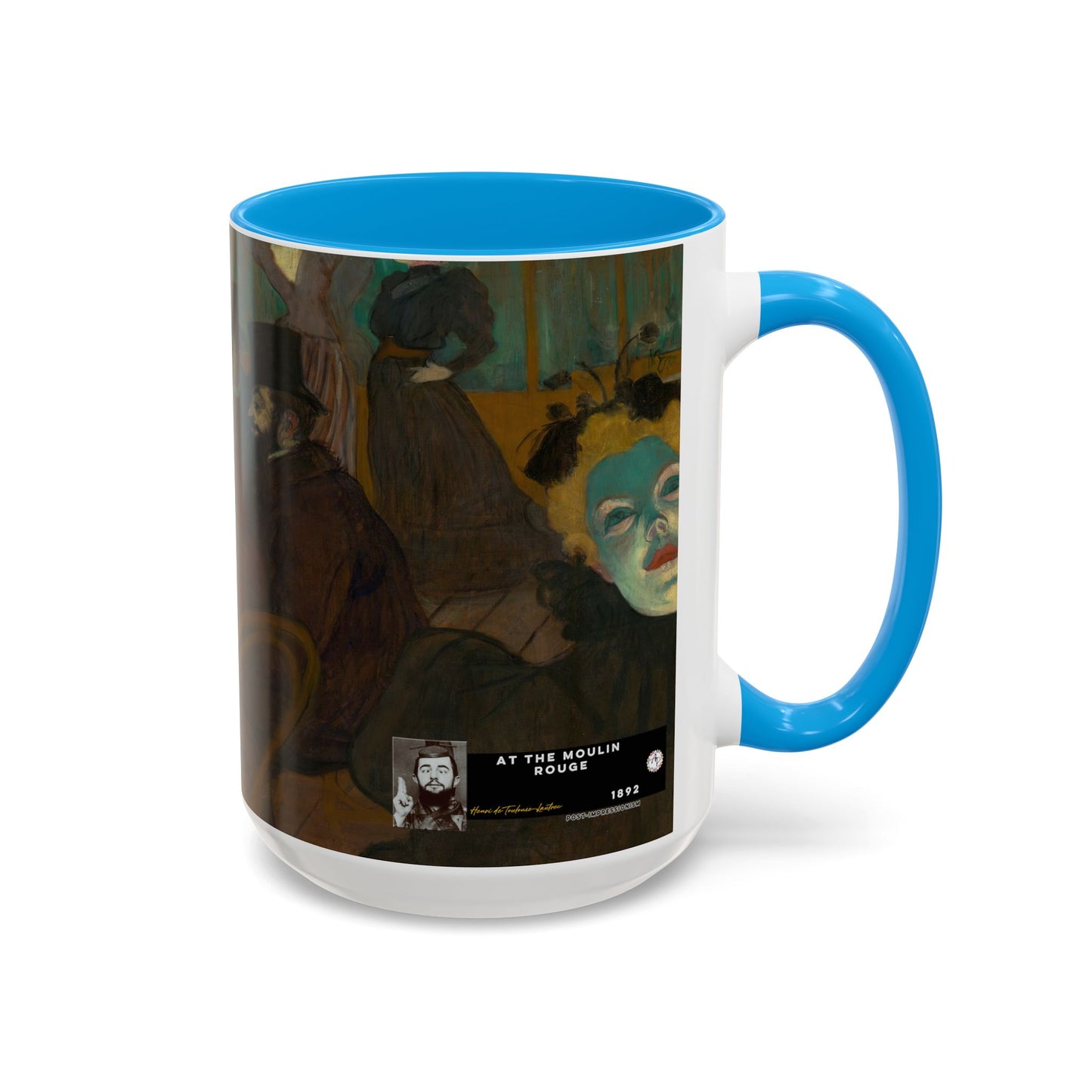 Toulouse-Lautrec, Henri - At the Moulin Rouge (1892) - Colorful Accent Mugs