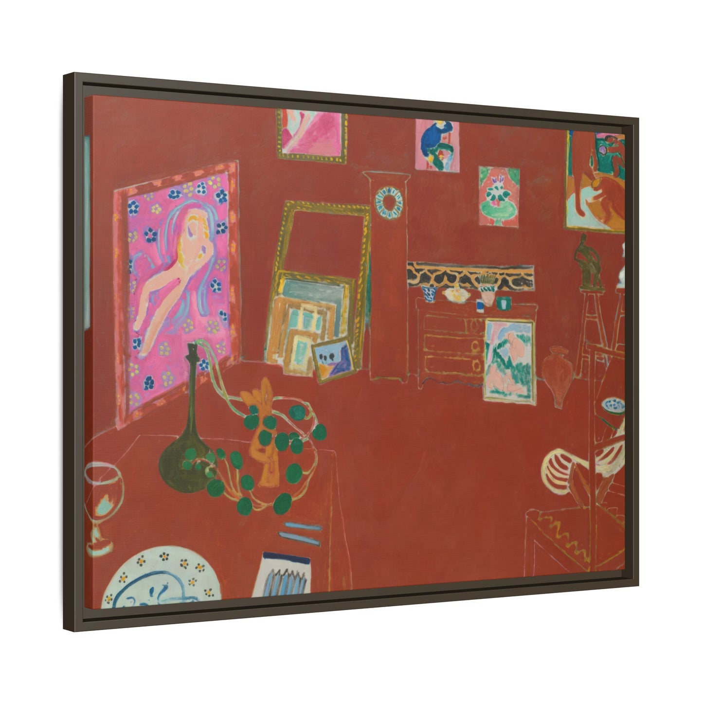 Matisse, Henri - The Red Studio (1911) - Matte Canvas, Framed