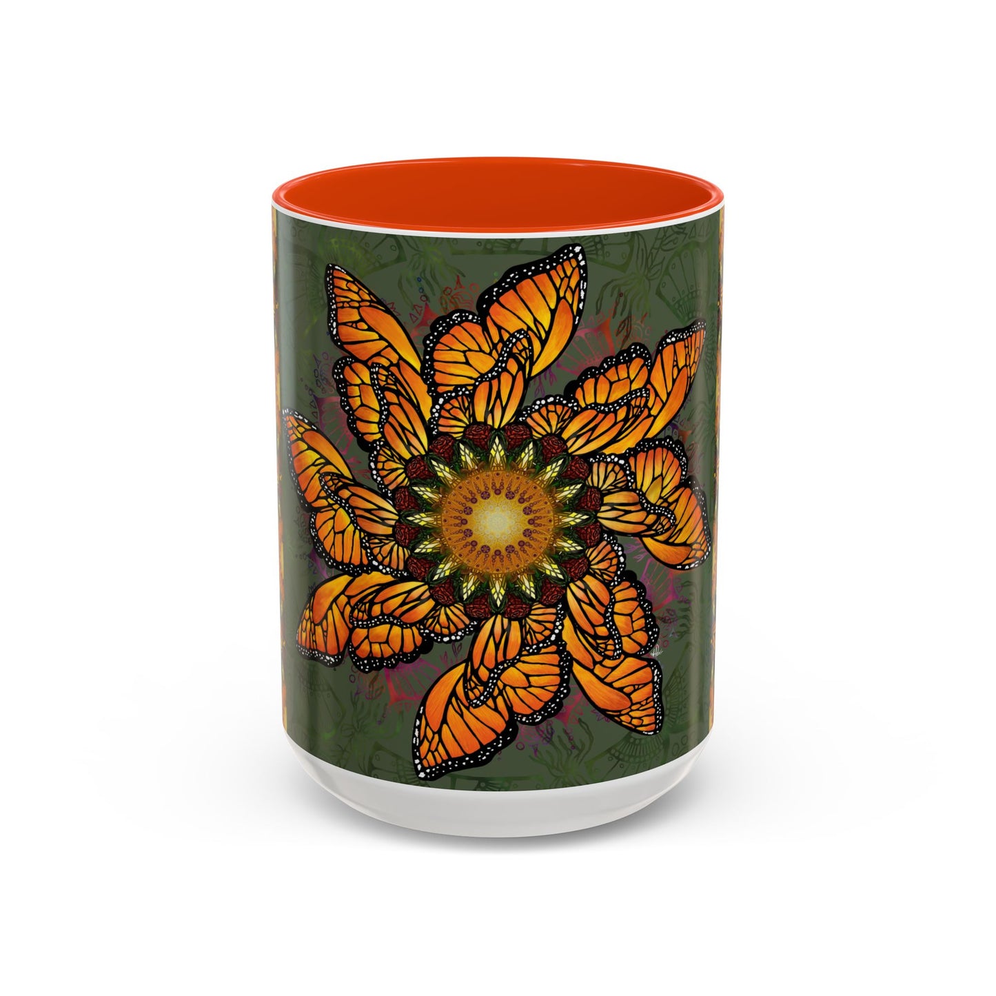 Pacio, Adam - Monarch Butterfly Mandala - Colorful Accent Mugs