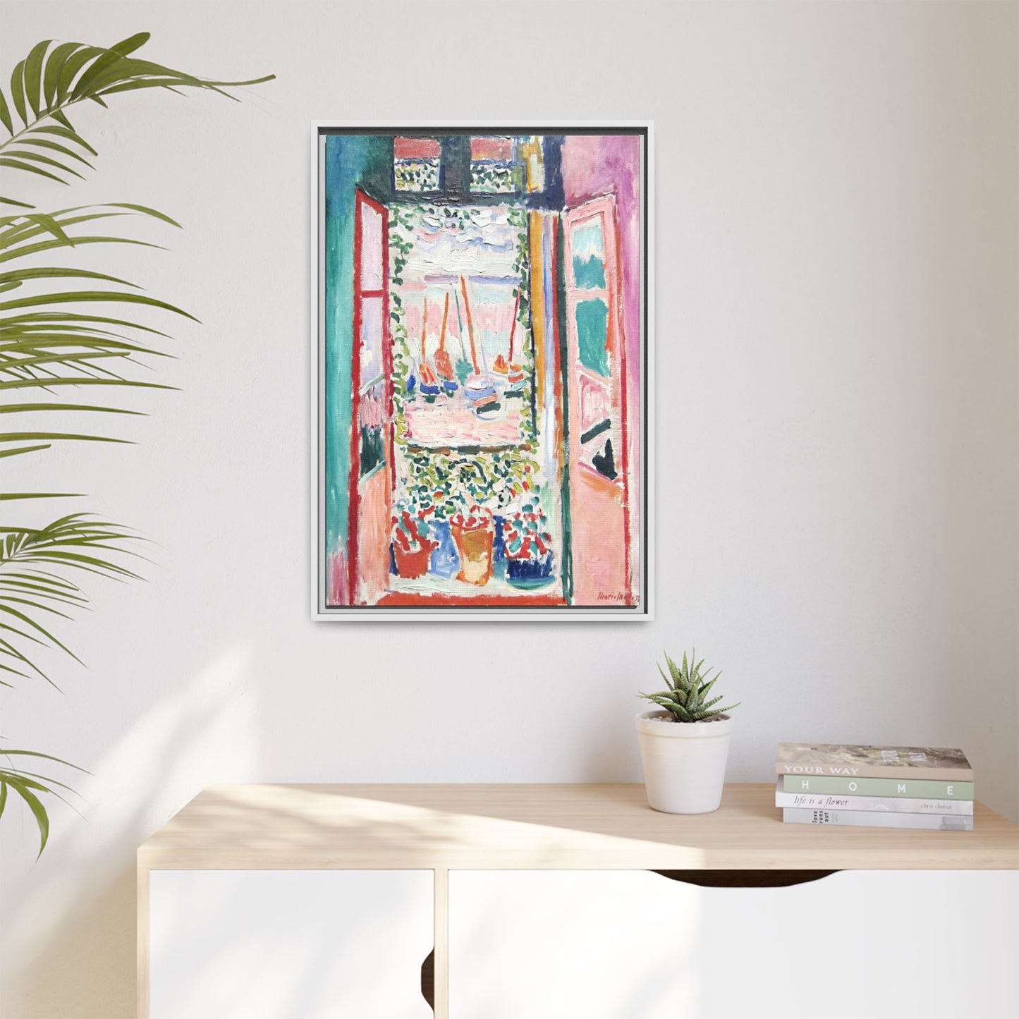 Matisse, Henri - Open Window, Collioure (1905) - Matte Canvas, Framed