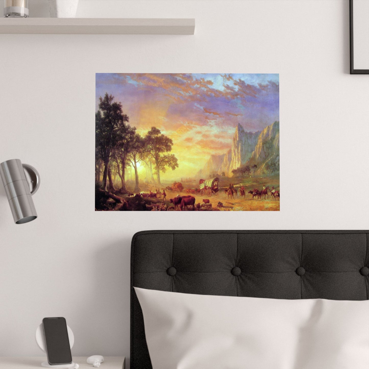 Bierstadt, Albert - Oregon Trail (1869) - Satin Posters
