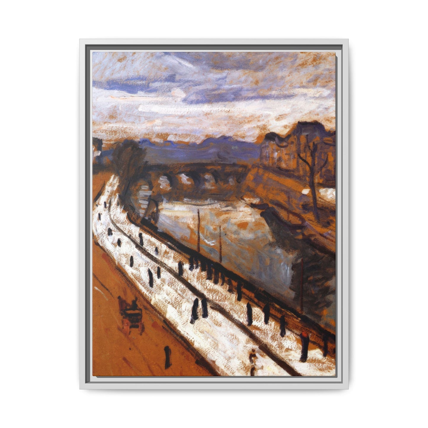 Marquet, Albert - Quai des Grands-Augustins (1905) - Matte Canvas, Framed