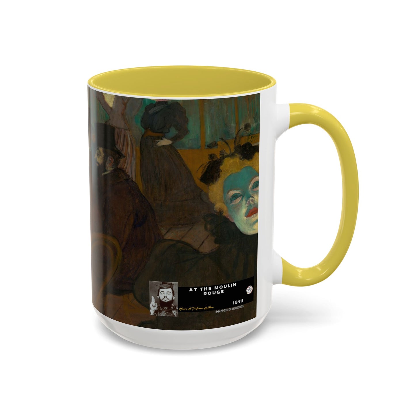 Toulouse-Lautrec, Henri - At the Moulin Rouge (1892) - Colorful Accent Mugs