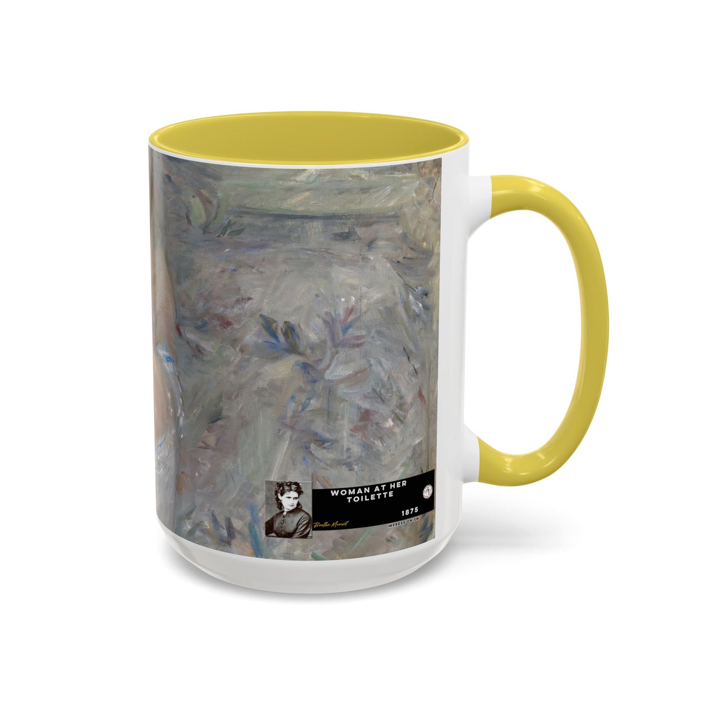 Morisot, Berthe - Woman at Her Toilette (1880) - Colorful Accent Mugs