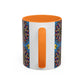 Pacio, Adam - Emerald Arrows Mandala - Colorful Accent Mugs