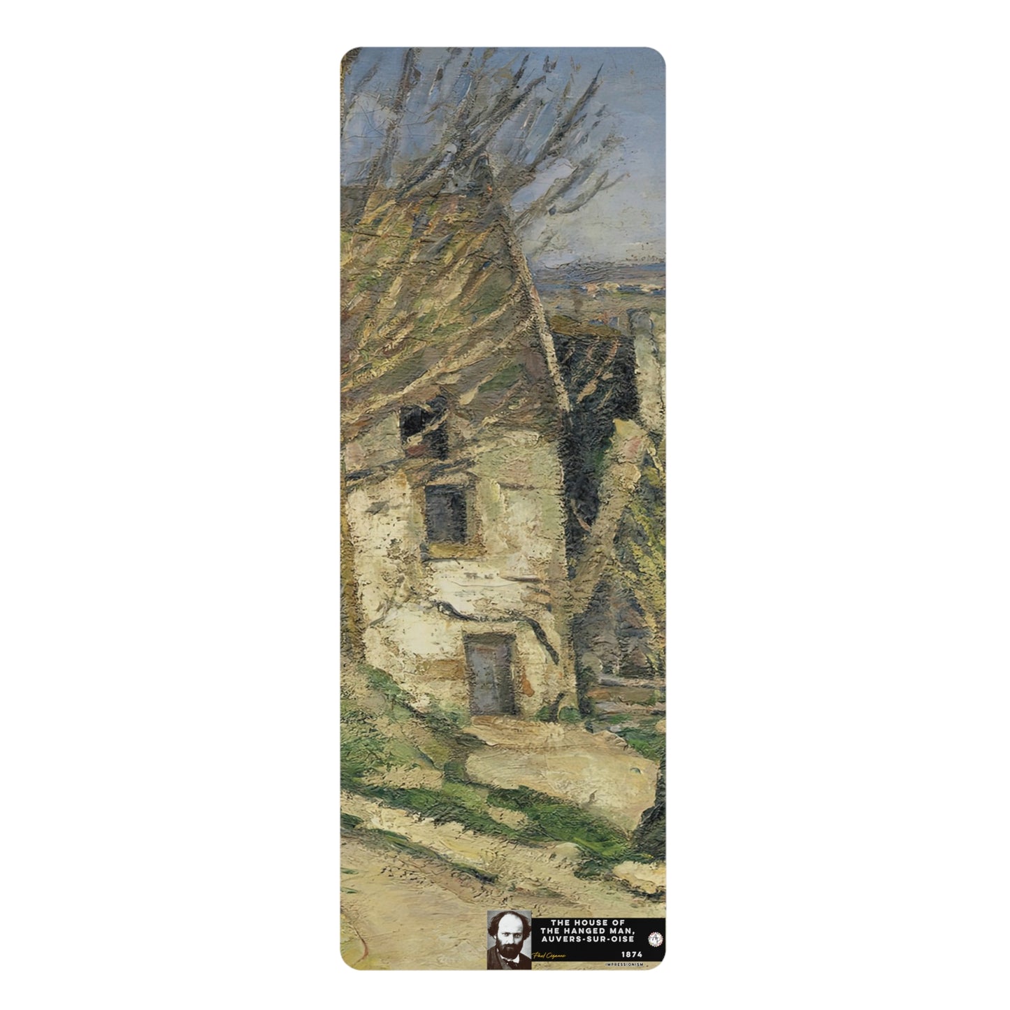 Cézanne, Paul - The House of the Hanged Man, Auvers-sur-Oise (1874) - Rubber Yoga Mat