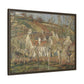 Pissarro, Camille - Red Roofs, Corner of a Village in Winter (1877) - Matte Canvas, Framed