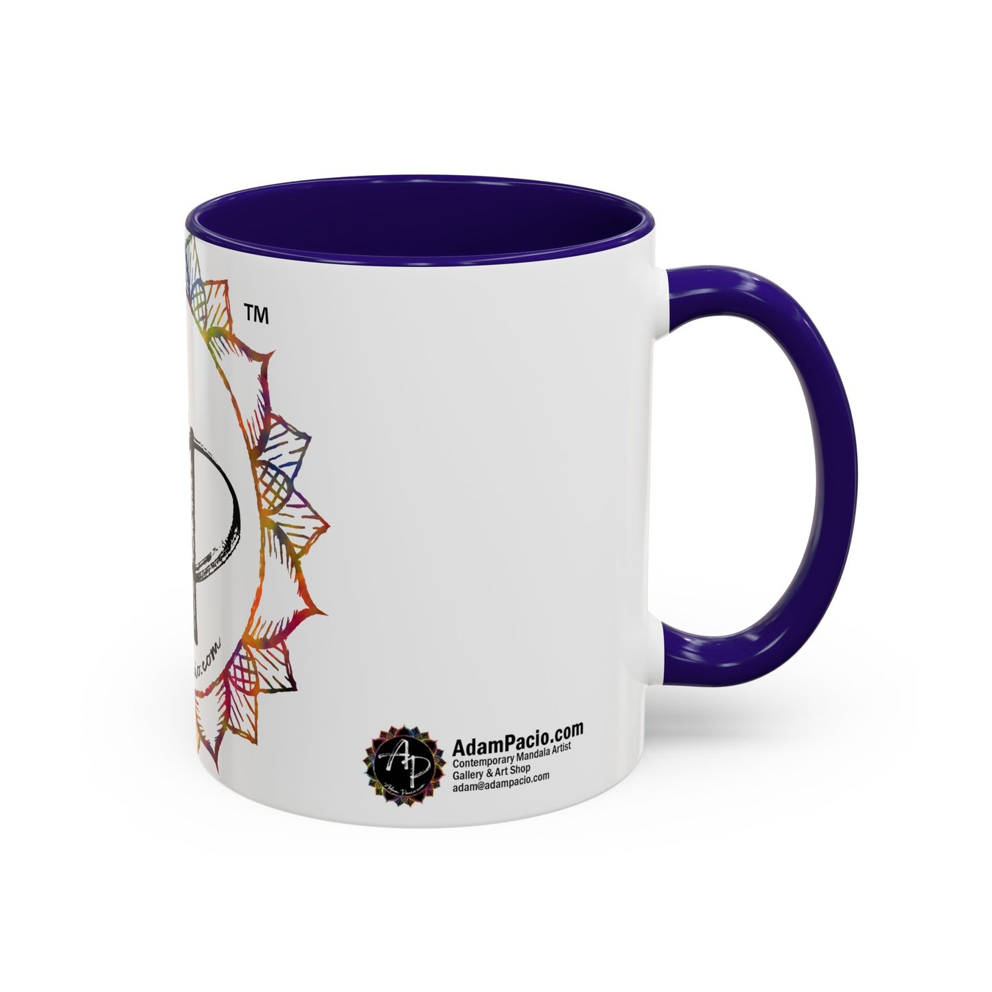 AdamPacio.com - White Logo - Colorful Accent Mugs