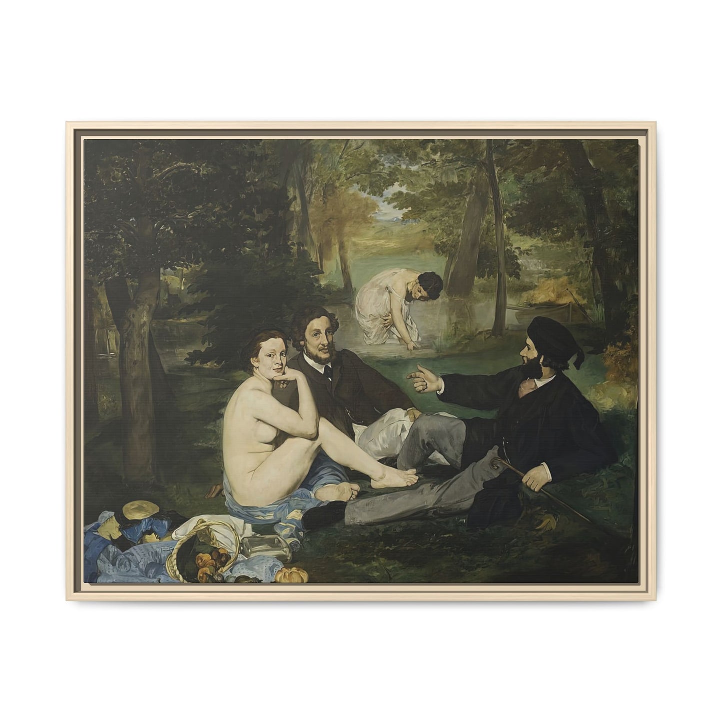 Manet, Édouard - Luncheon on the Grass (1863) - Matte Canvas, Framed