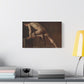 Courbet, Gustave - Study of a Nude Man (1840) - Canvas Block, unframed
