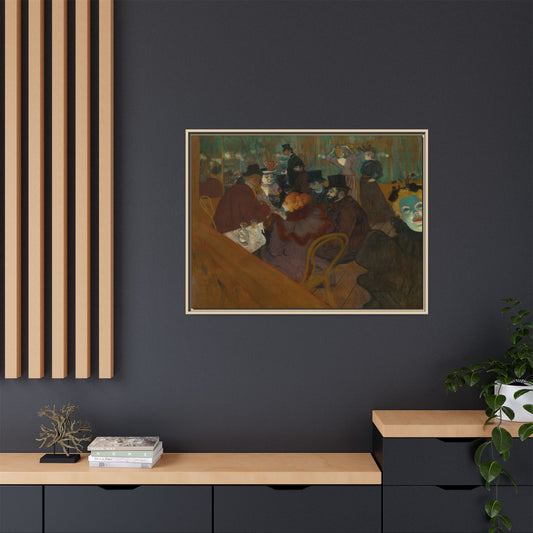 Toulouse-Lautrec, Henri - At the Moulin Rouge (1892) - Matte Canvas, Framed