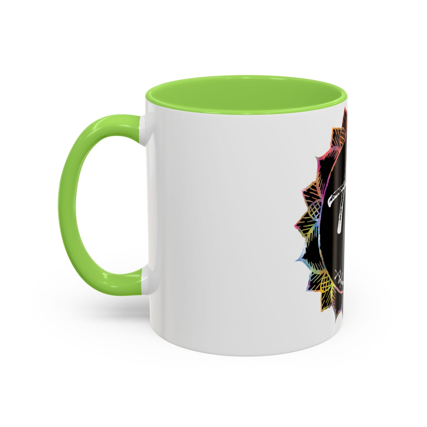 AdamPacio.com - Black Logo - Colorful Accent Mugs