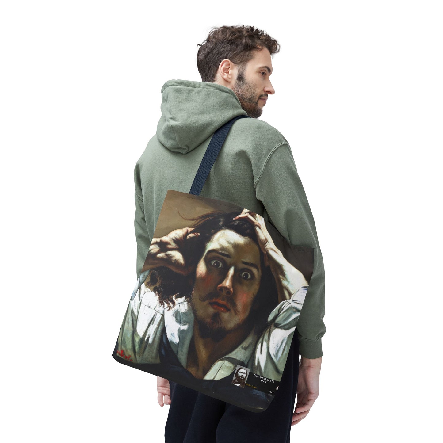 Courbet, Gustave - The Desperate Man (1843) - Tote Bag