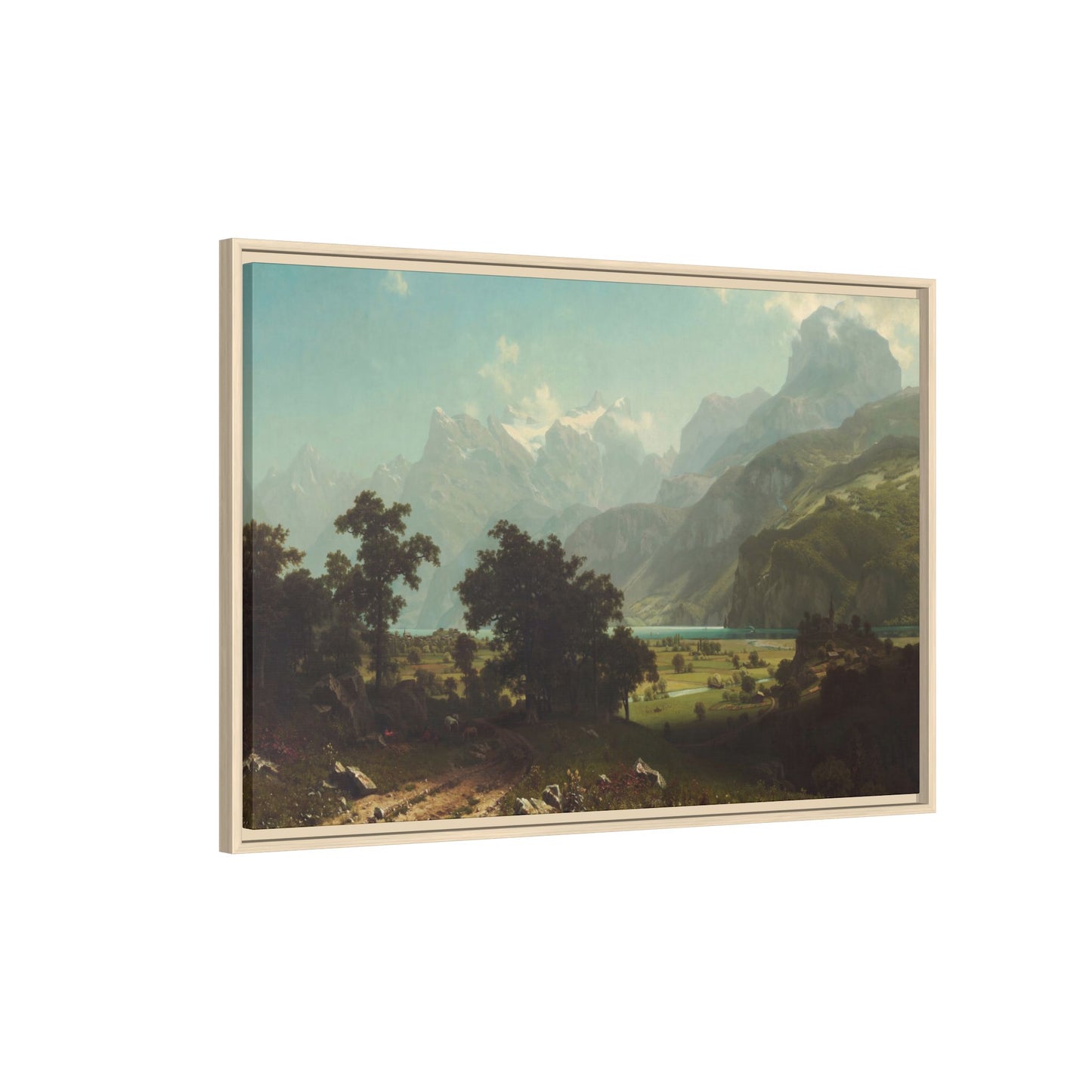 Bierstadt, Albert - Lake Lucerne (1858) - Matte Canvas, Framed