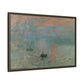 Monet, Claude - Impression, Sunrise (1872) - Matte Canvas, Framed