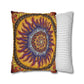 Pacio, Adam - Solar Disc Mandala - Suede Square Pillowcase