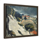 Cézanne, Paul - L’Estaque, Melting Snow (1870) - Matte Canvas, Framed