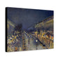 Pissarro, Camille - The Boulevard Montmartre At Night (1897) - Canvas Block, unframed