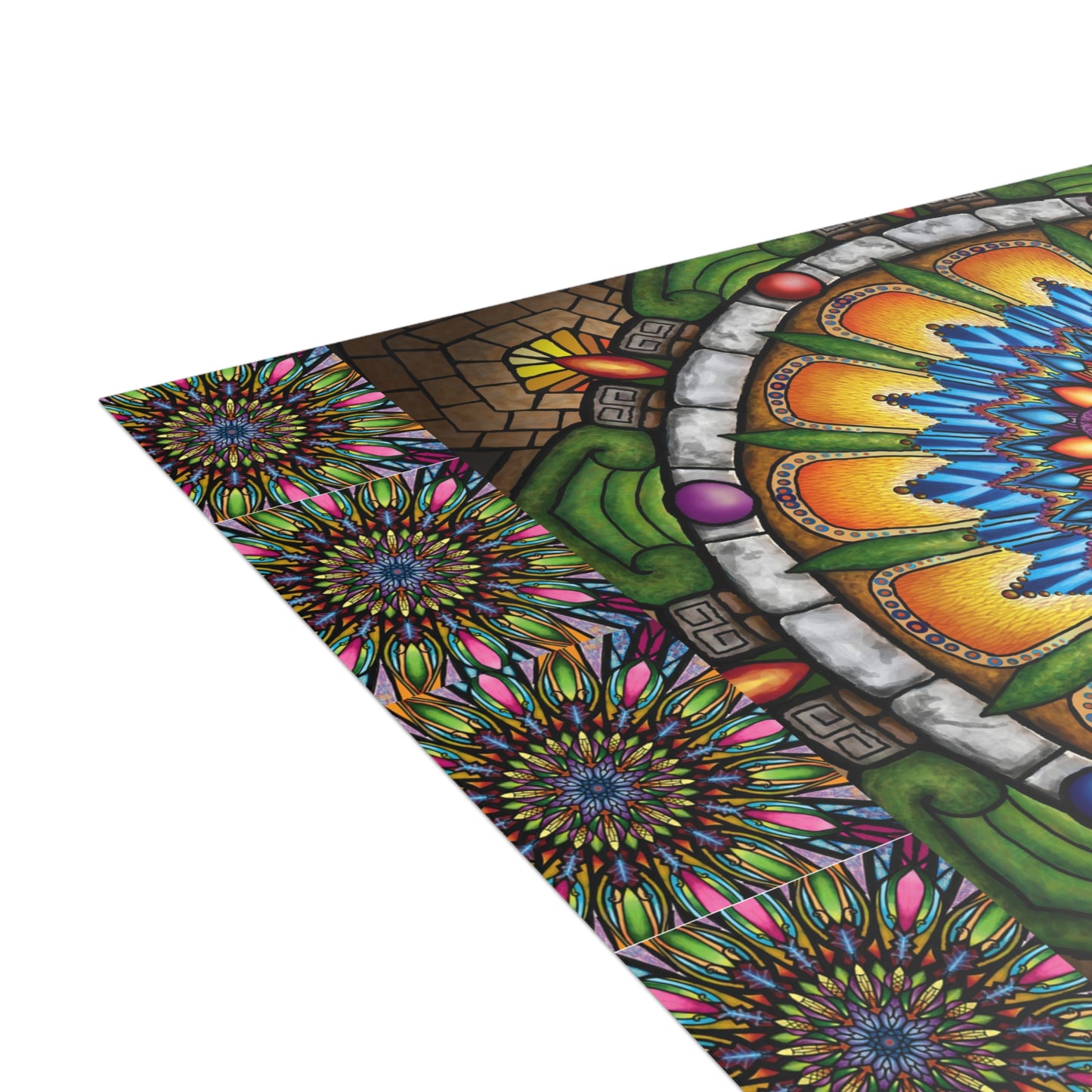 Pacio, Adam - Emerald Arrows Mandala - Postcard Bundles with Envelopes Included