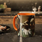 Courbet, Gustave - The Desperate Man (1843) - Colorful Accent Mugs