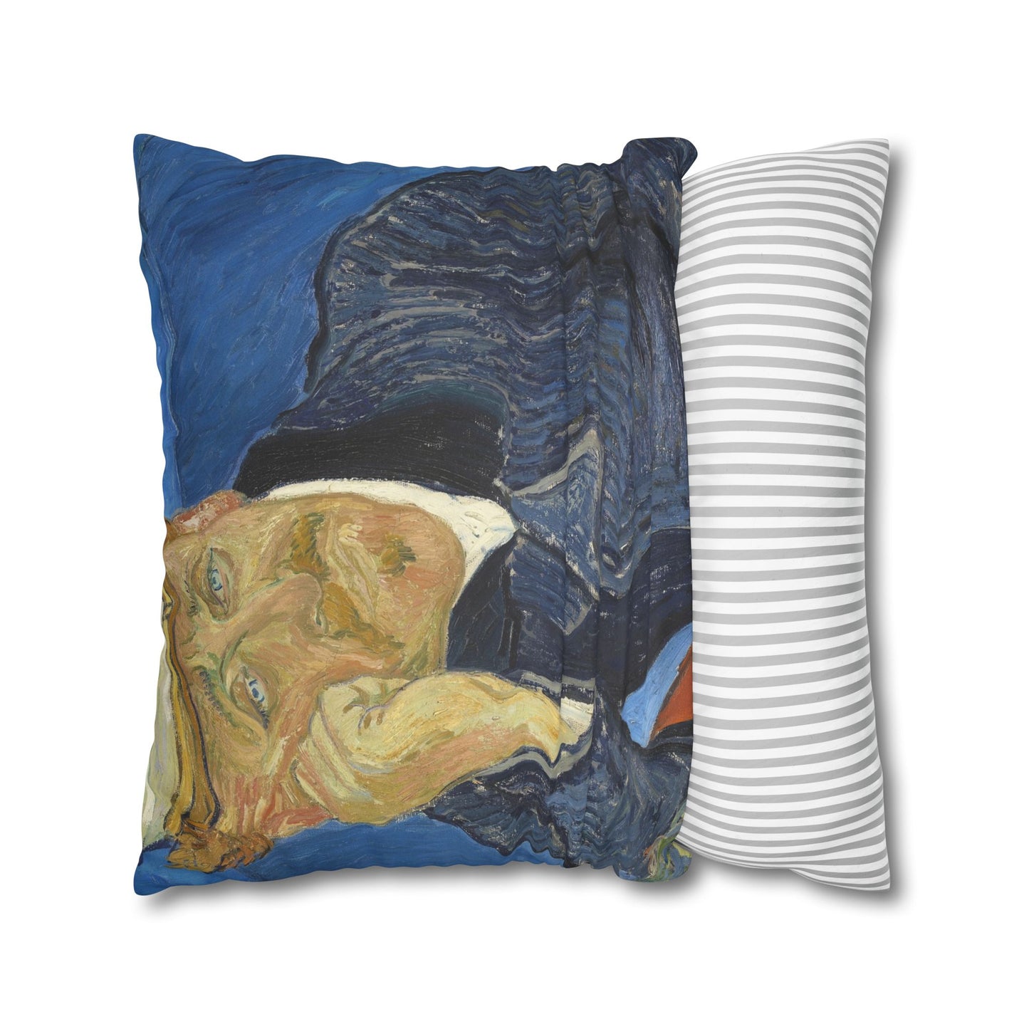 Van Gogh, Vincent - Portrait of Dr. Paul Gachet (1890) - Suede Square Pillowcase