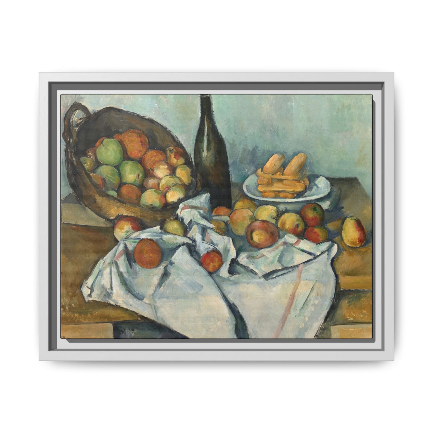 Cézanne, Paul - Basket of Apples (1893) - Matte Canvas, Framed