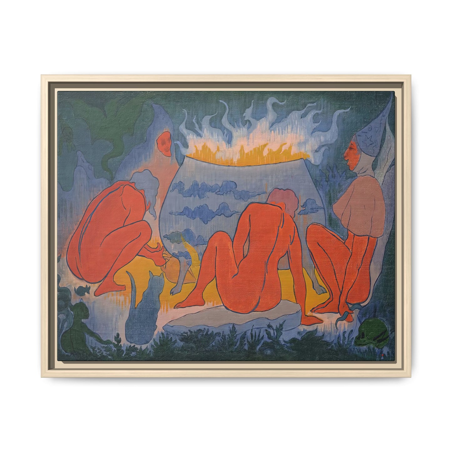 Ranson, Paul - Witches Around the Fire (1891) - Matte Canvas, Framed