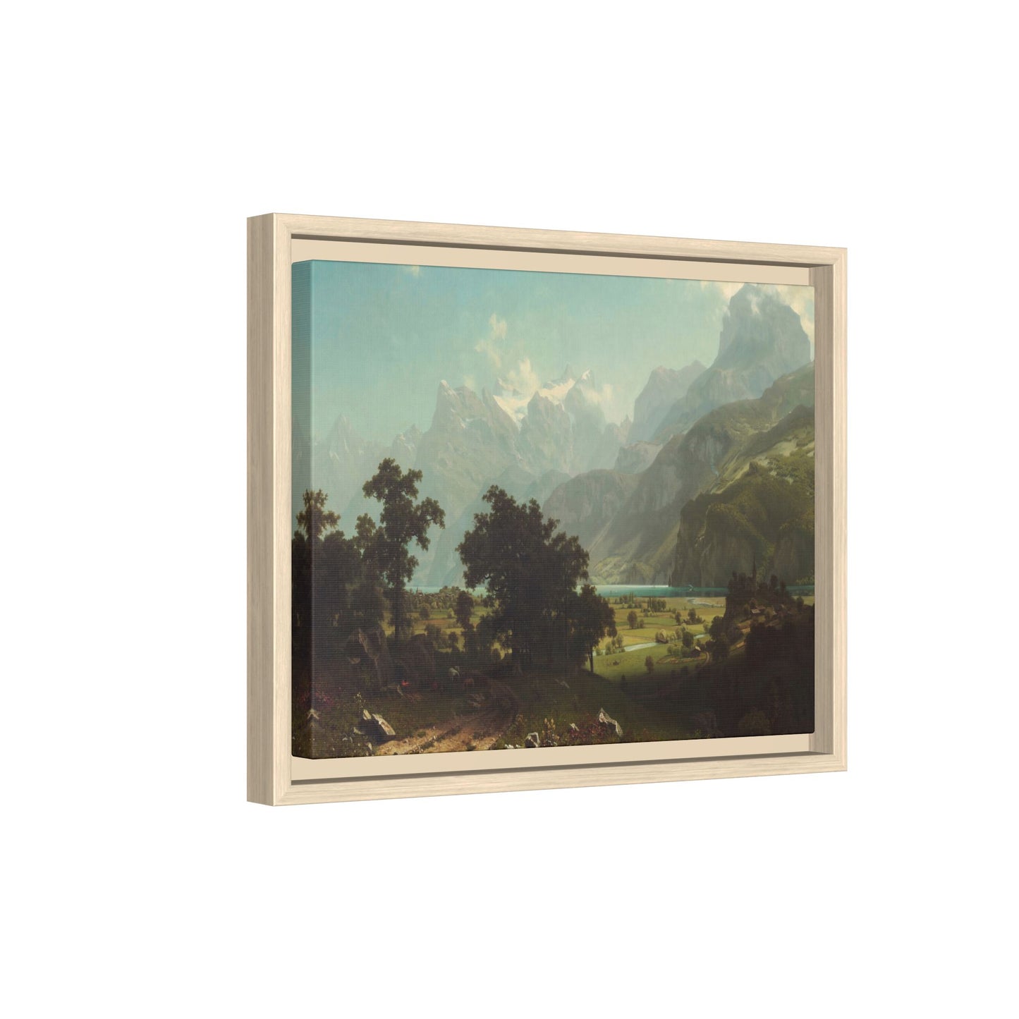 Bierstadt, Albert - Lake Lucerne (1858) - Matte Canvas, Framed