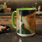 Van Gogh, Vincent - Self Portrait with Bandaged Ear (1889) - Colorful Accent Mugs