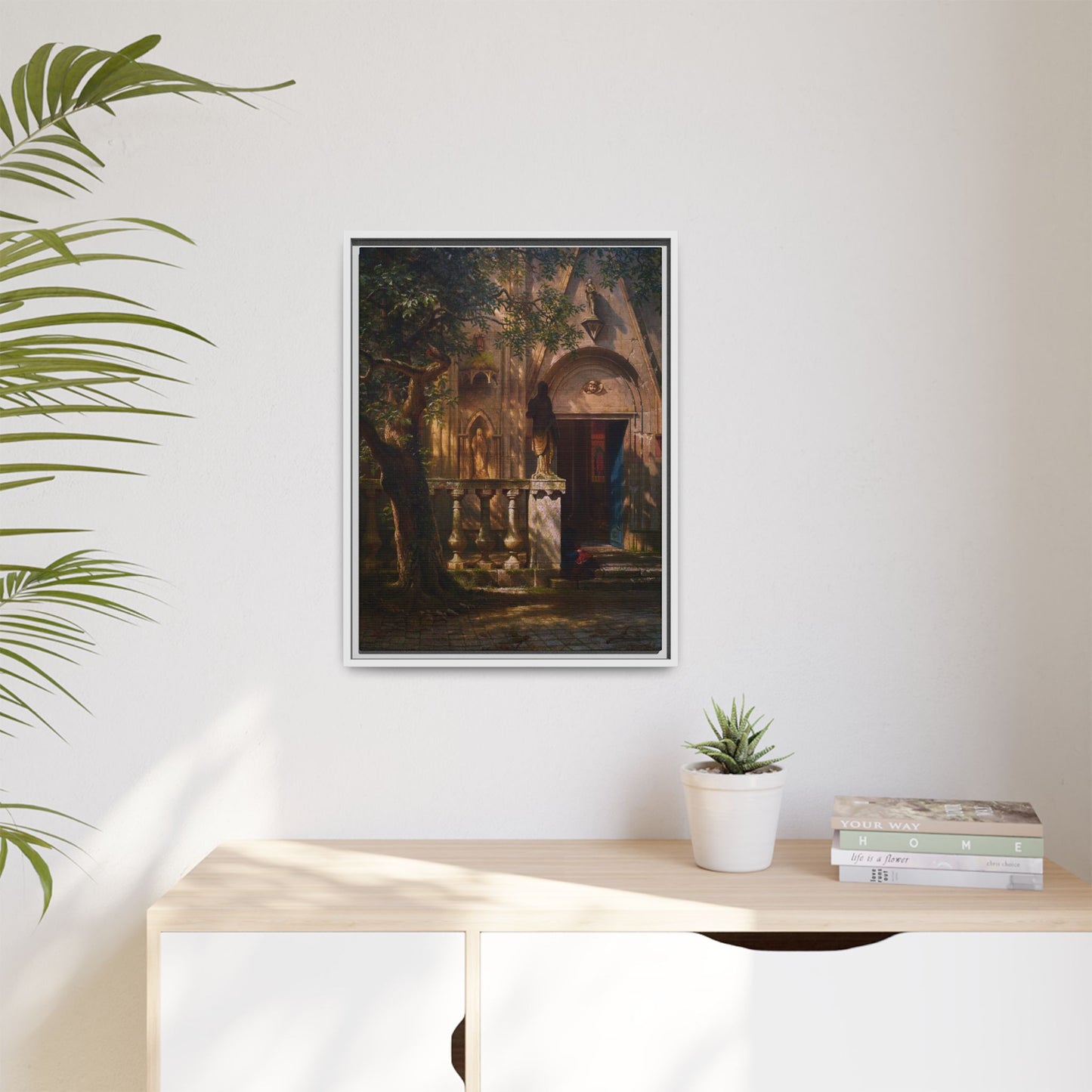 Bierstadt, Albert - Sunlight and Shadow  (1854) - Matte Canvas, Framed
