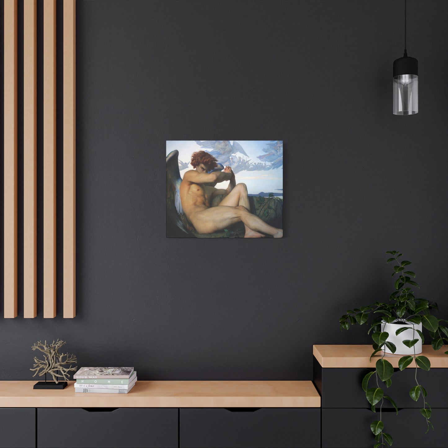 Cabanel, Alexandre - The Fallen Angel (1847) - Canvas Block, unframed