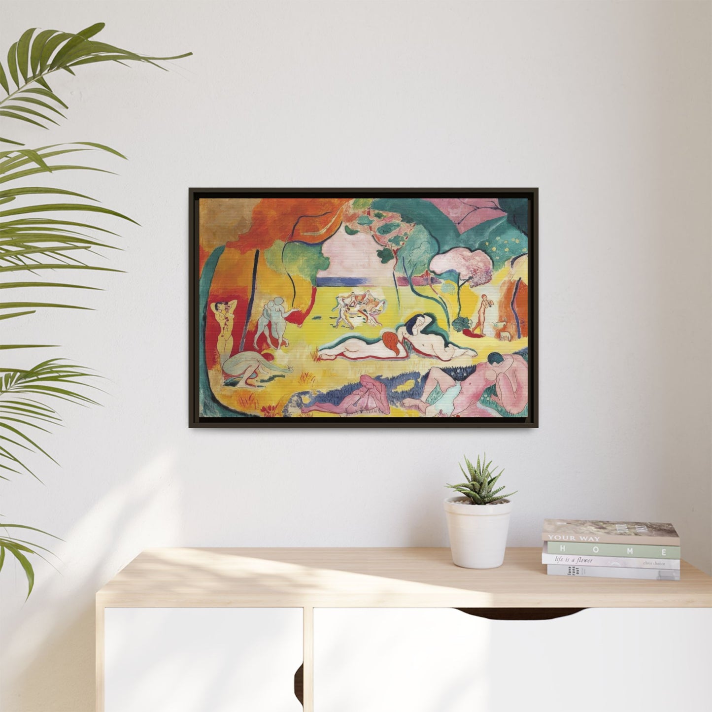 Matisse, Henri - The Joy of Life (1905) - Matte Canvas, Framed