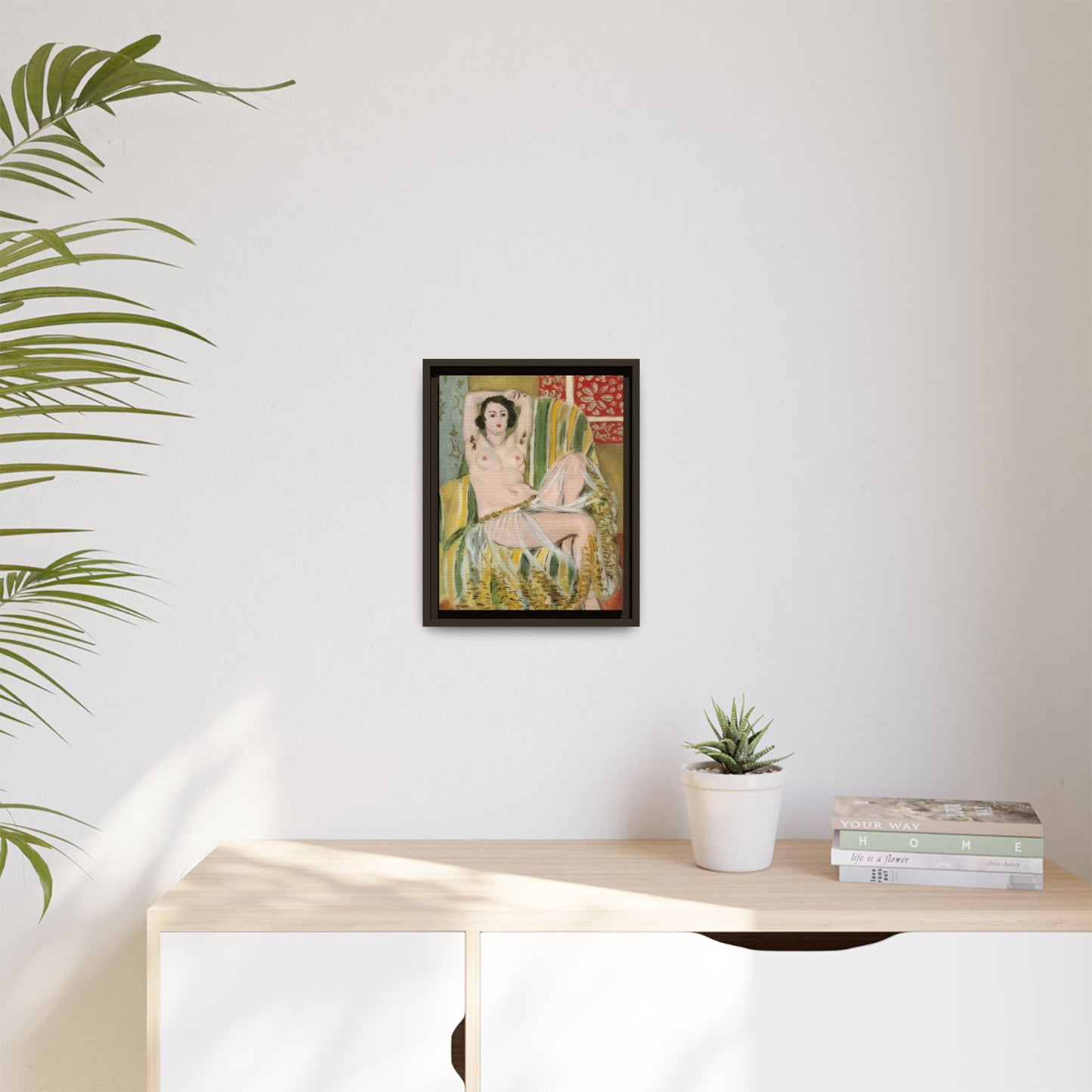 Matisse, Henri - Odalisque with Raised Arms (1923) - Matte Canvas, Framed