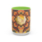 Filiger, Charles - Woman’s Head with Closed Eyes (1893) - Colorful Accent Mugs