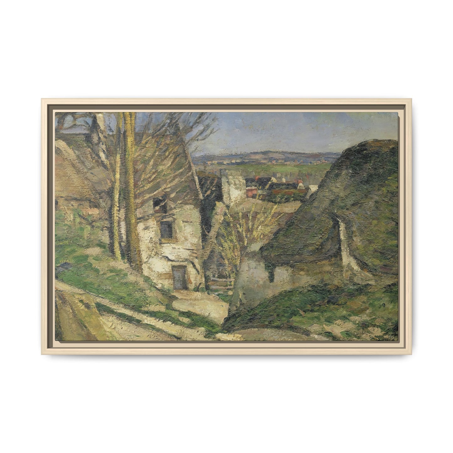 Cézanne, Paul - The House of the Hanged Man, Auvers-sur-Oise (1874) - Matte Canvas, Framed