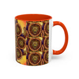 Lion Summer Mandala - Colorful Accent Mugs
