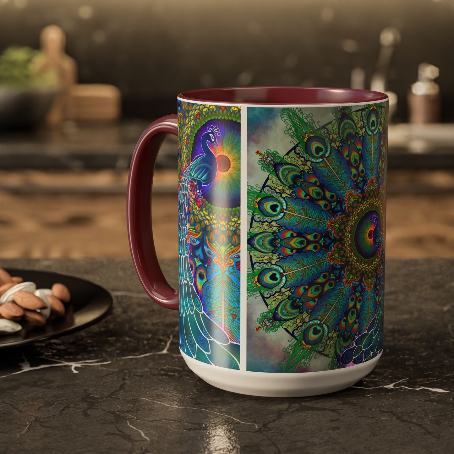 Pacio, Adam - Melek Taus Mandala - Colorful Accent Mugs