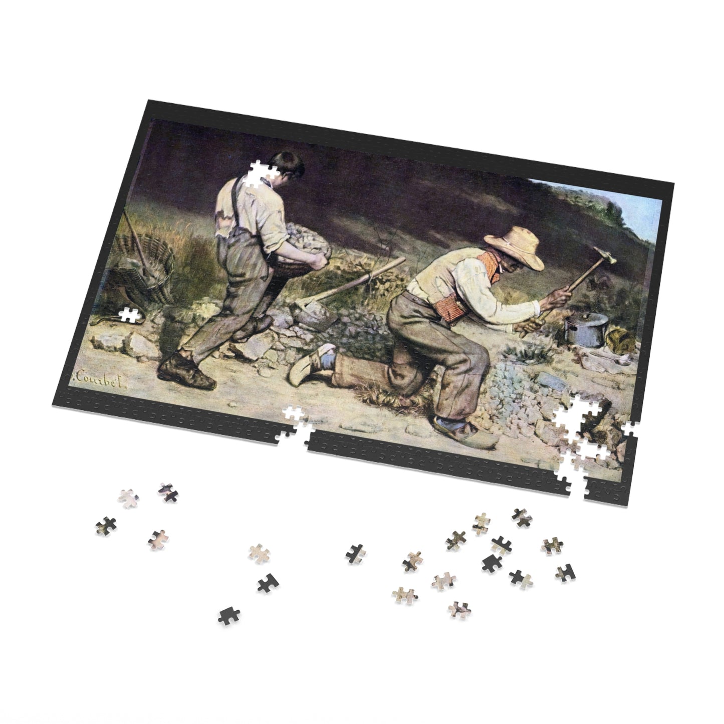 Courbet's "The Stone Breakers" - 1000pc Jigsaw Puzzle