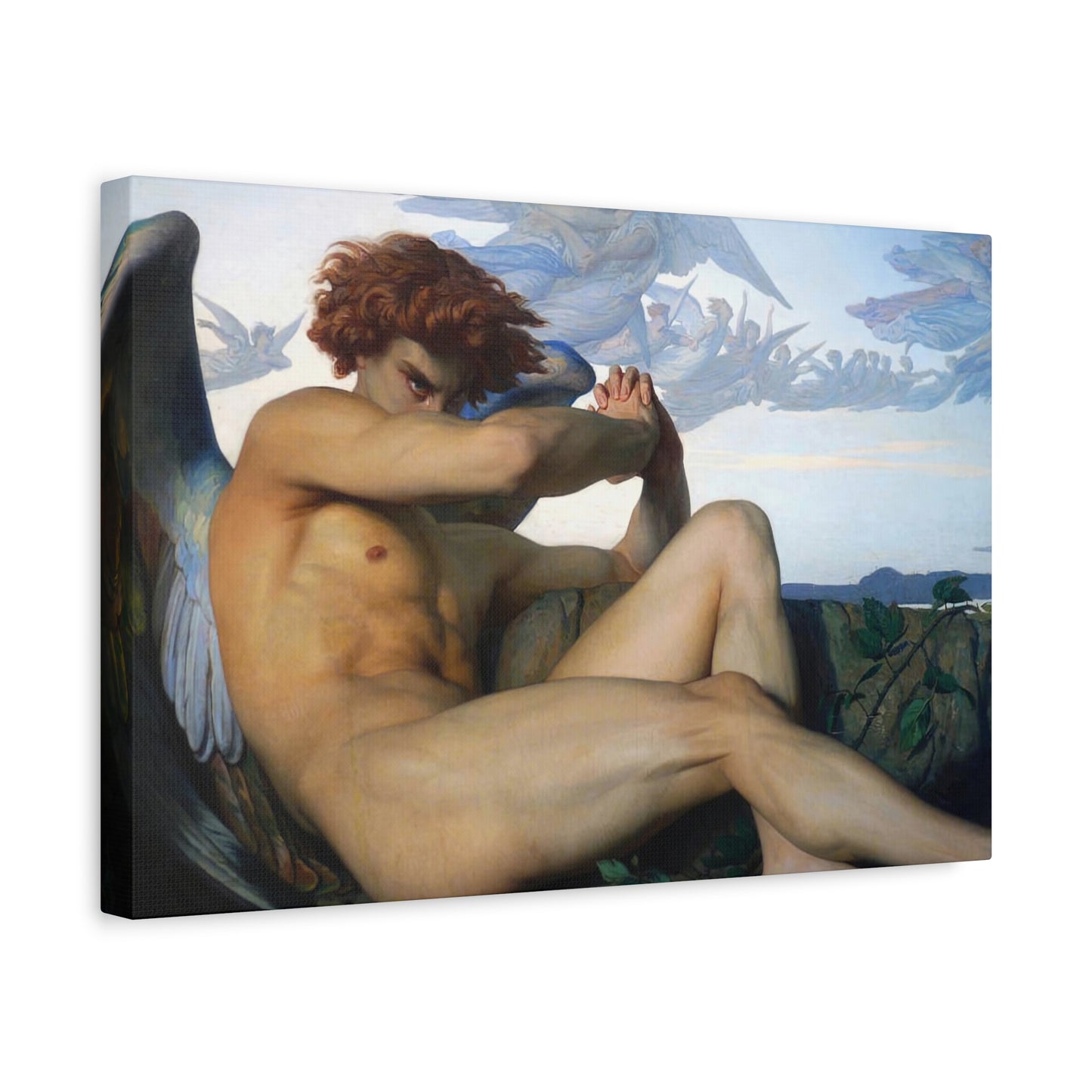Cabanel, Alexandre - The Fallen Angel (1847) - Canvas Block, unframed