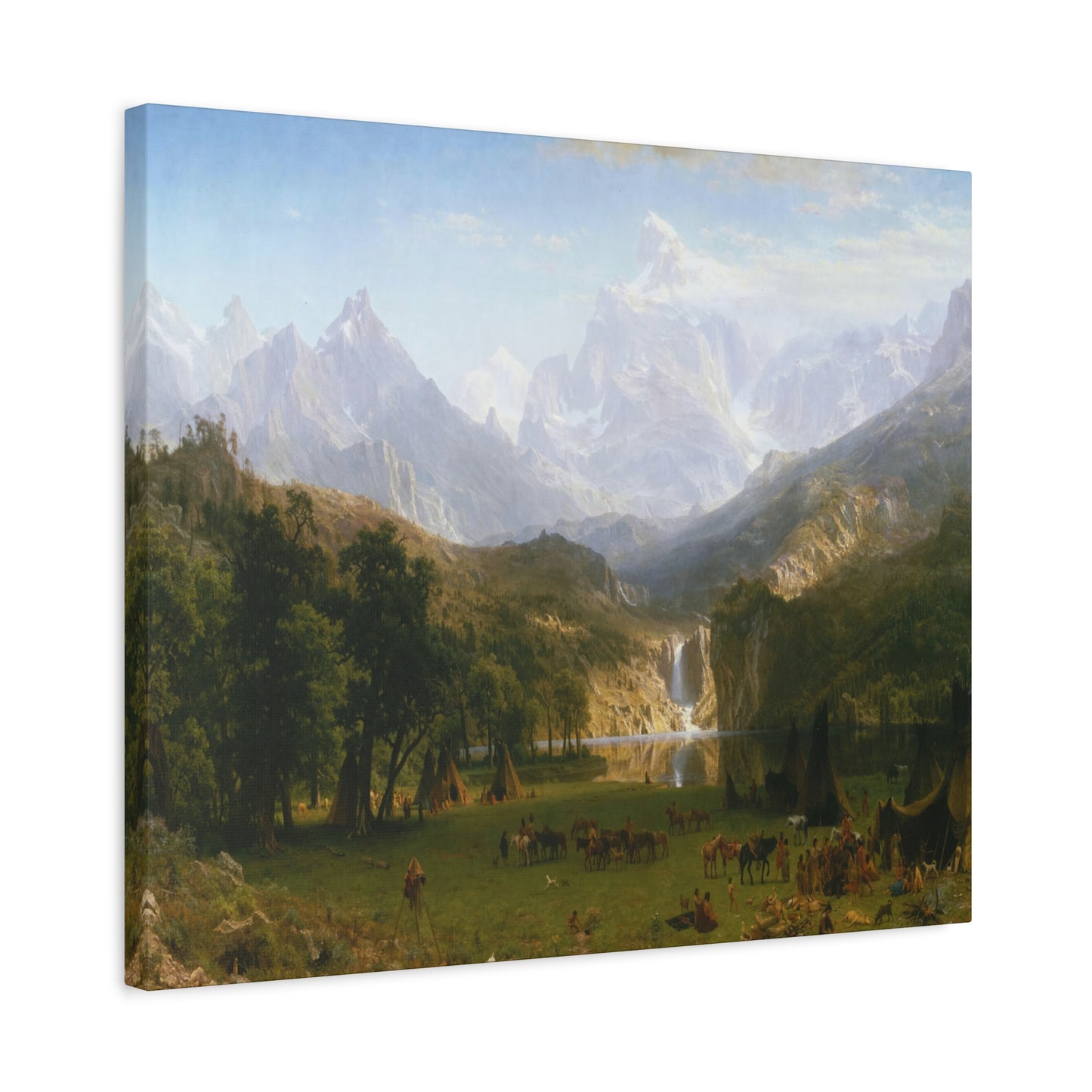 Bierstadt, Albert - The Rocky Mountains, Lander’s Peak (1863) - Canvas Block, unframed