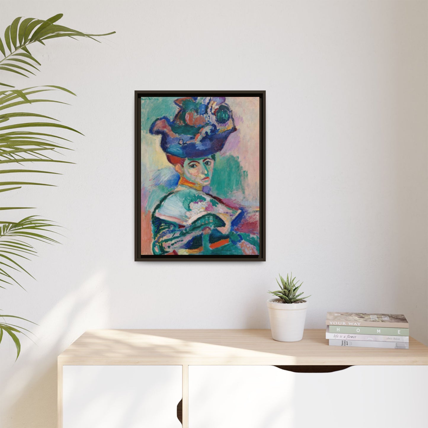 Matisse, Henri - Woman with a Hat (1905) - Matte Canvas, Framed