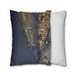 Pissarro, Camille - The Boulevard Montmartre At Night (1897) - Suede Square Pillowcase