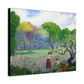 Ranson, Paul - Picking Flowers (1890) - Canvas Block, unframed