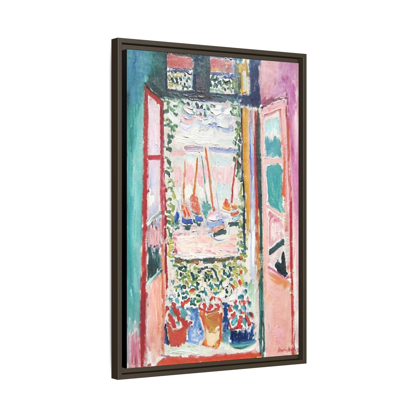 Matisse, Henri - Open Window, Collioure (1905) - Matte Canvas, Framed