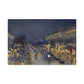 Pissarro, Camille - The Boulevard Montmartre At Night (1897) - Canvas Block, unframed
