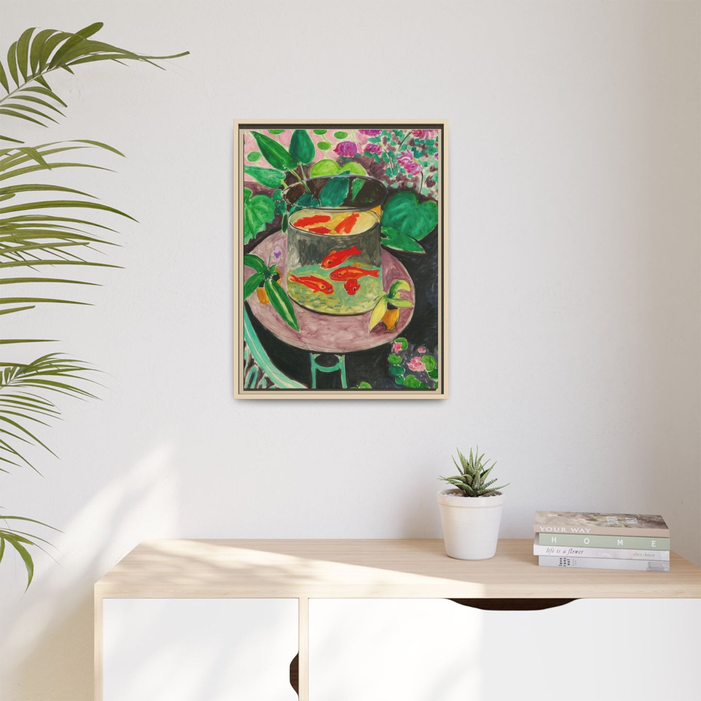 Matisse, Henri - The Goldfish (1912) - Matte Canvas, Framed