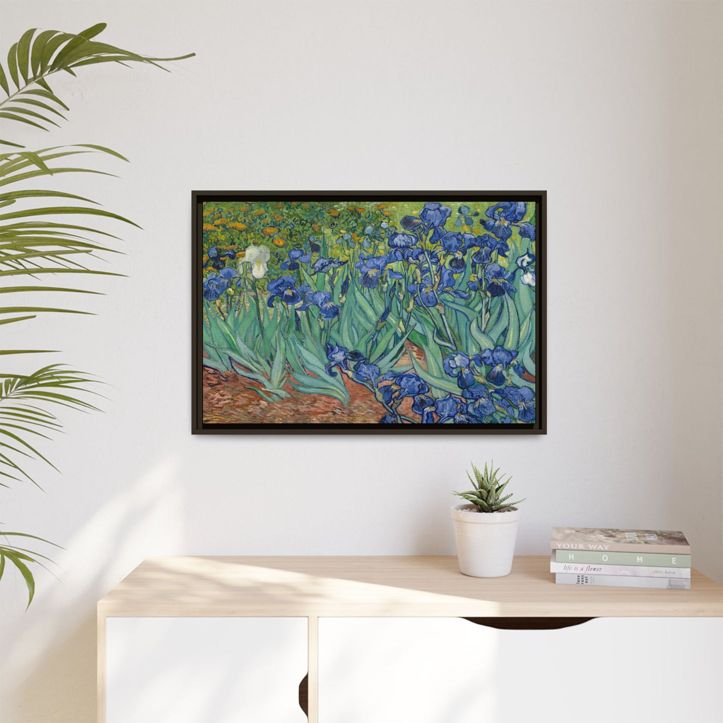 Van Gogh, Vincent - Irises (1889) - Matte Canvas, Framed