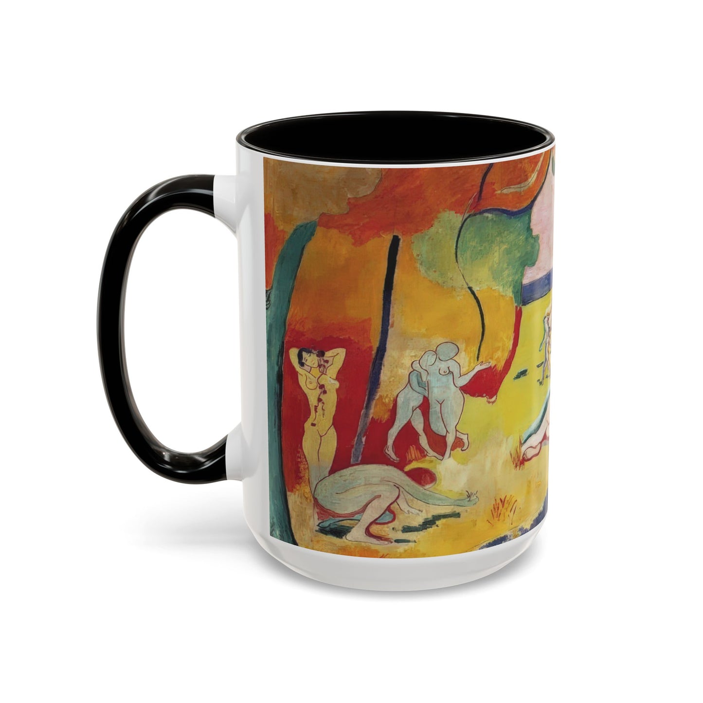 Matisse, Henri - The Joy of Life (1905) - Colorful Accent Mugs