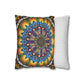 Pacio, Adam - Emerald Arrows Mandala - Suede Square Pillowcase