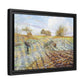 Pissarro, Camille - Hoarfrost (1873) - Matte Canvas, Framed